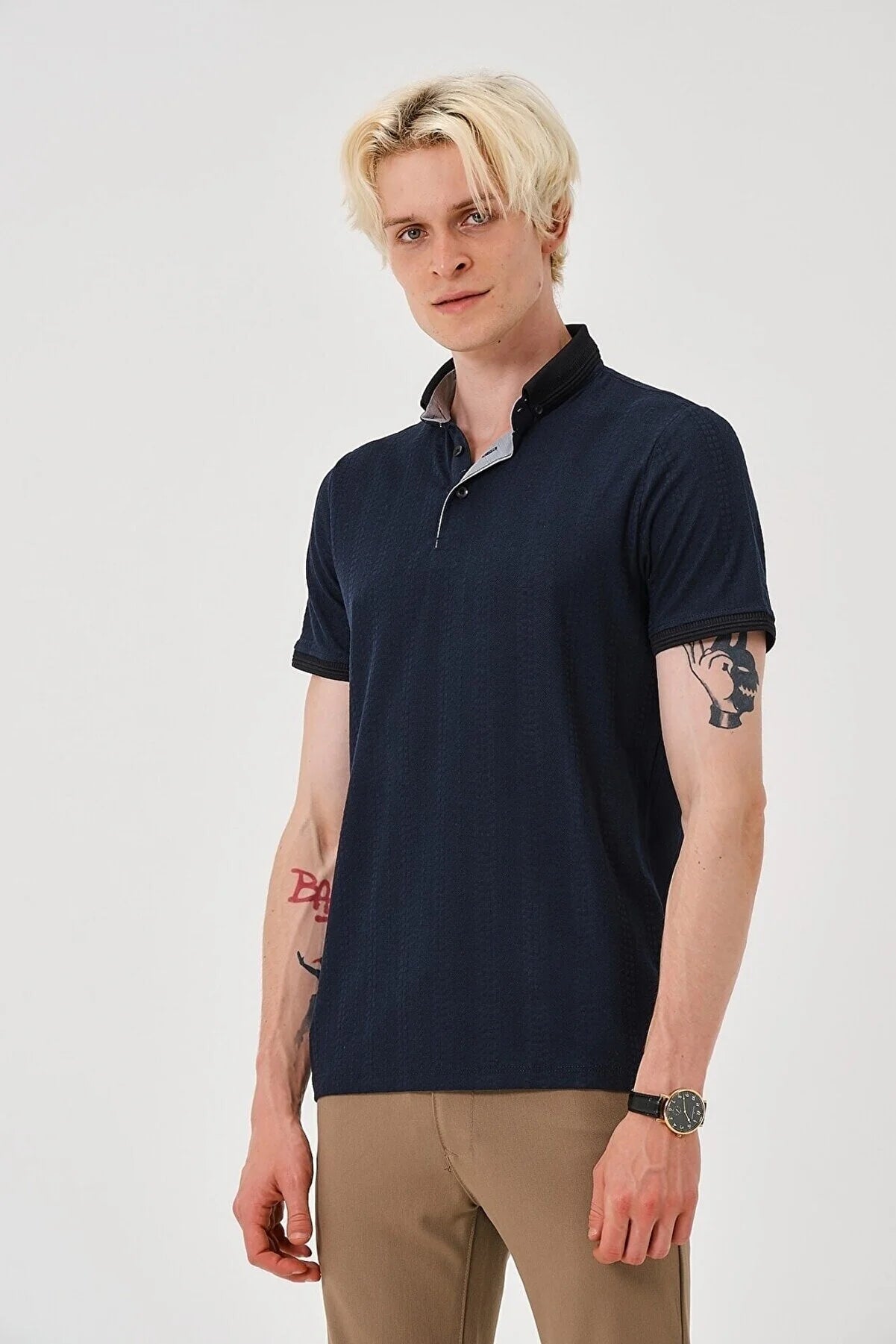 Men's Navy Blue Polo Shirt