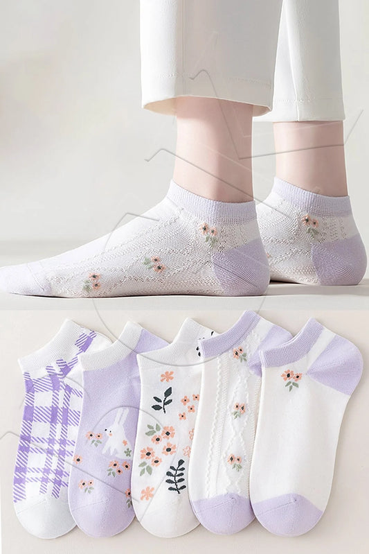 Women's Patterned Socks (5 pairs)