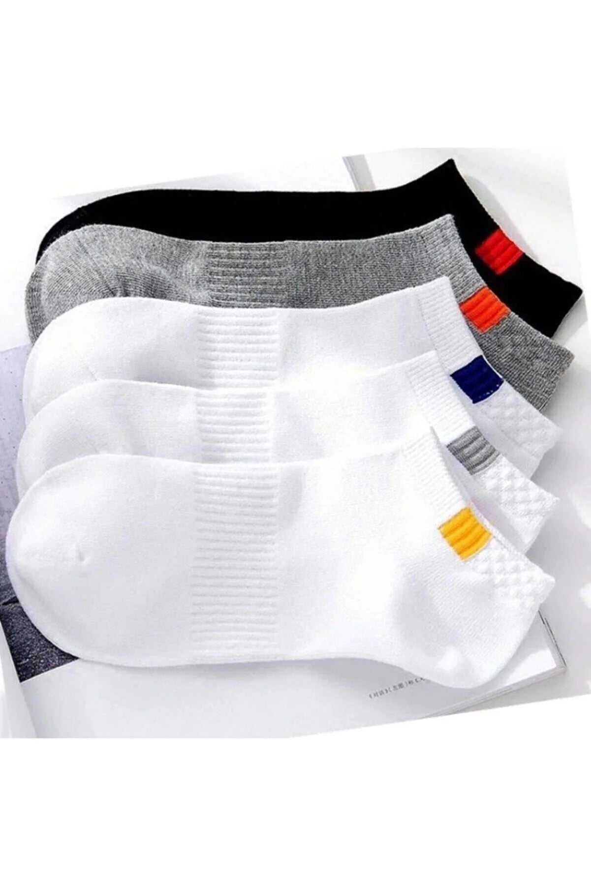 Men's Cotton-Blend Socks (5 pairs)