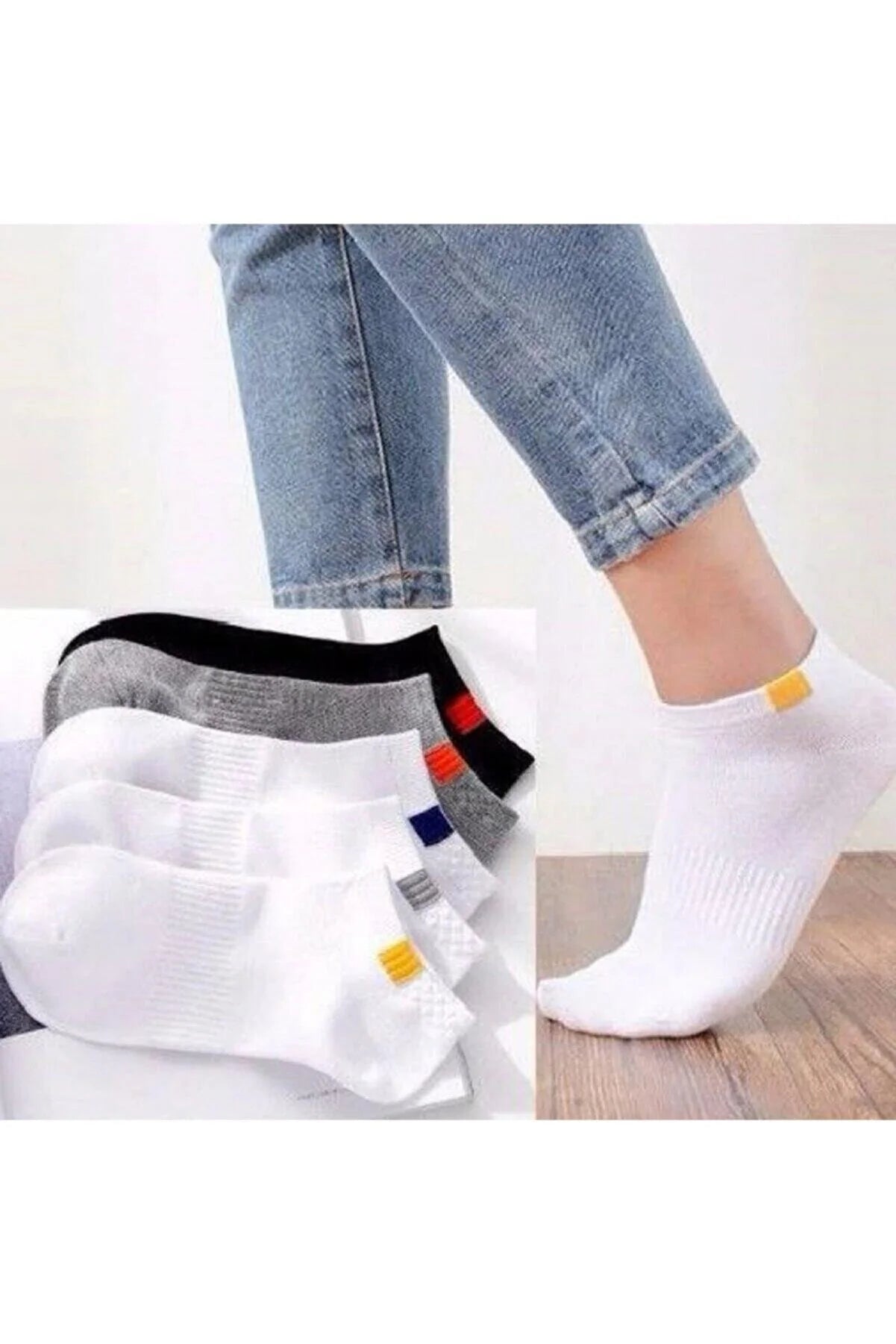 Men's Cotton-Blend Socks (5 pairs)